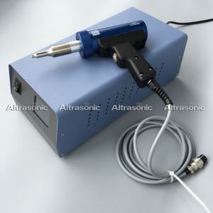 30K Ultrasonic Spot Welding Gun Dengan Tanduk Disesuaikan